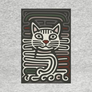 Gray Spaghetti Cat T-Shirt